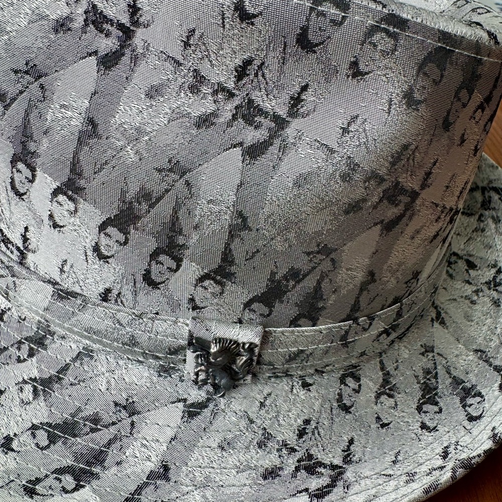 Philip Treacy Gray Artistic Bucket Hat - Picture 4 of 6